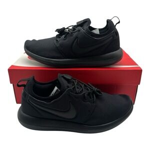 Nike Roshe Two GS Running Shoes Size Youth 6 Womens 7.5 Black Sneaker 844653-001